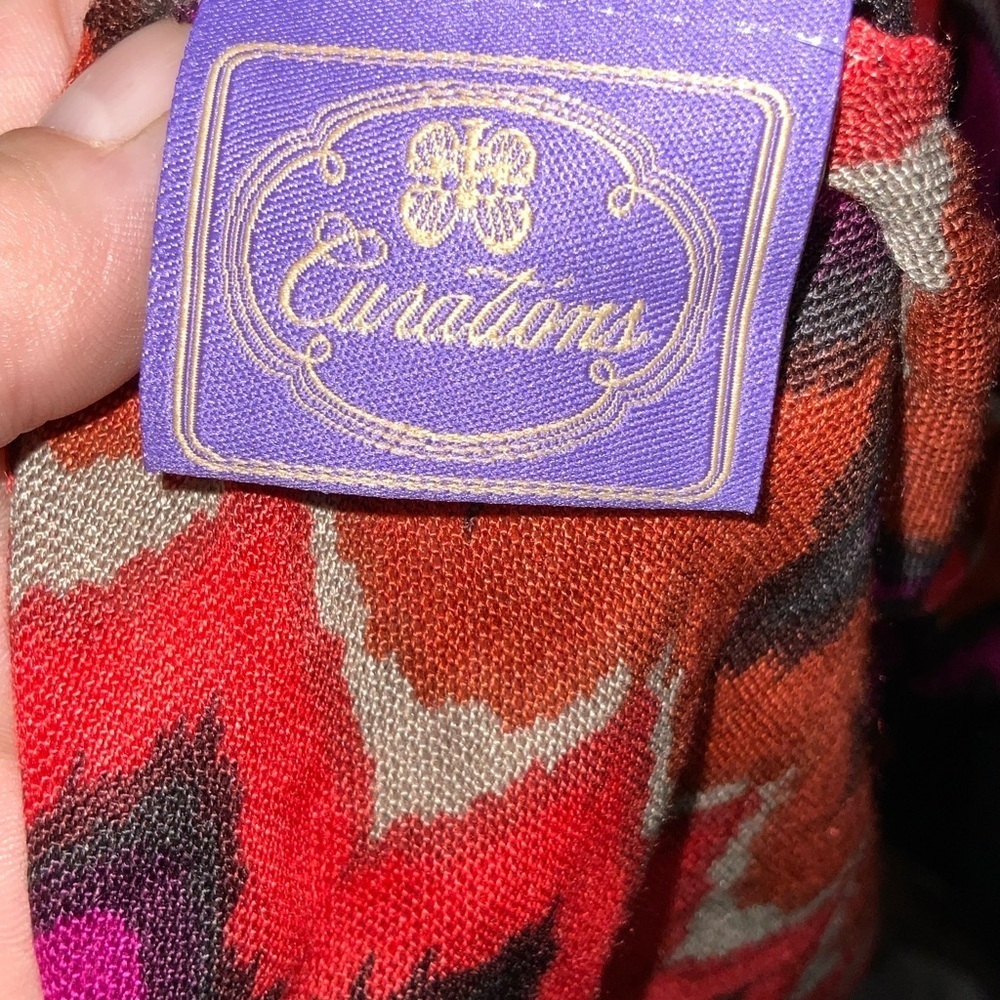 Curations Orange & Violet Zigzag Lightweight Fash… - image 5